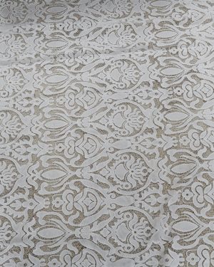 white guipure dress fabric