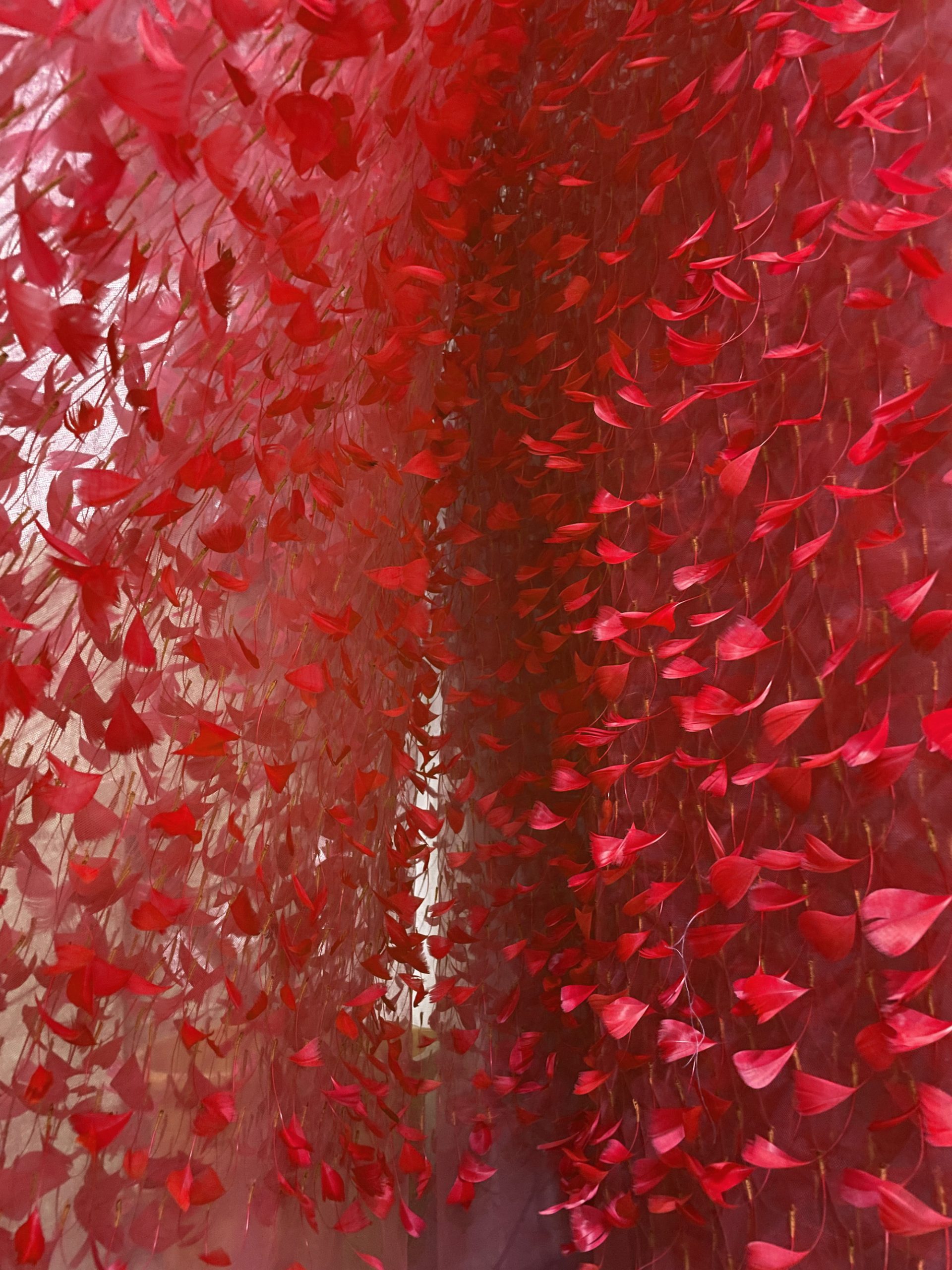 Full Feathers Haute Couture For Dubai Evening Wedding Party Dress Fabric