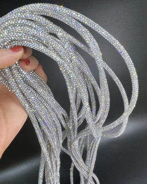 Luxury 7mm Crystal Rope Round Rhinestone Ropr Trim