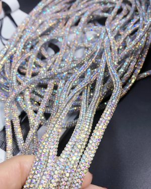 Luxury 7mm Crystal Rope Round Rhinestone Ropr Trim