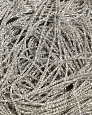 Luxury 4mm Champagne Crystal Rope Round Rhinestone Rope Trim