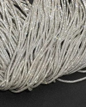 Luxury 4mm Champagne Crystal Rope Round Rhinestone Rope Trim