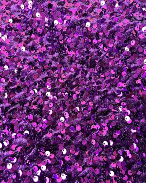 purple sequins velvet fabric