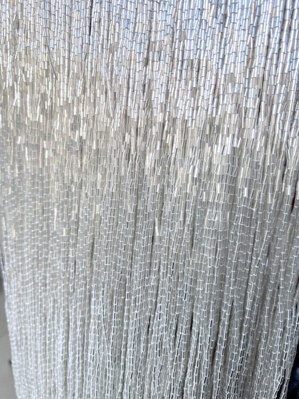 50c,m so;ver beads trim