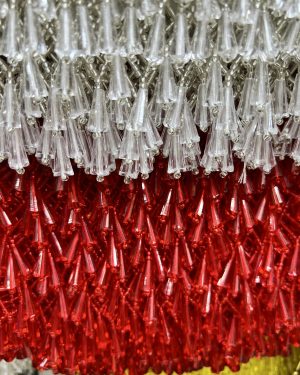 Horseshoe-Shaped Beaded Tassel Trim