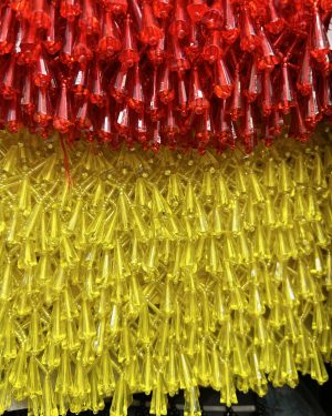 Horseshoe-Shaped Beaded Tassel Trim