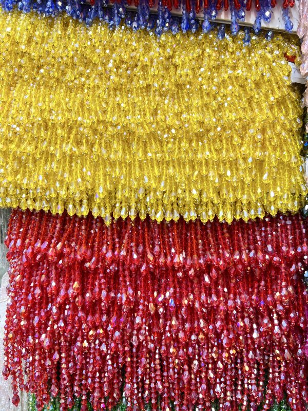 10pcs crystal beads trims
