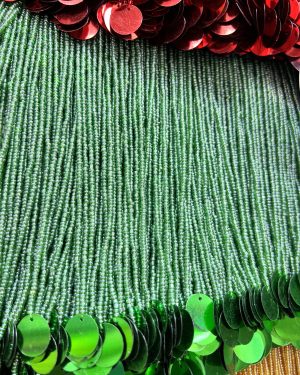 crystal beads with sequins trim