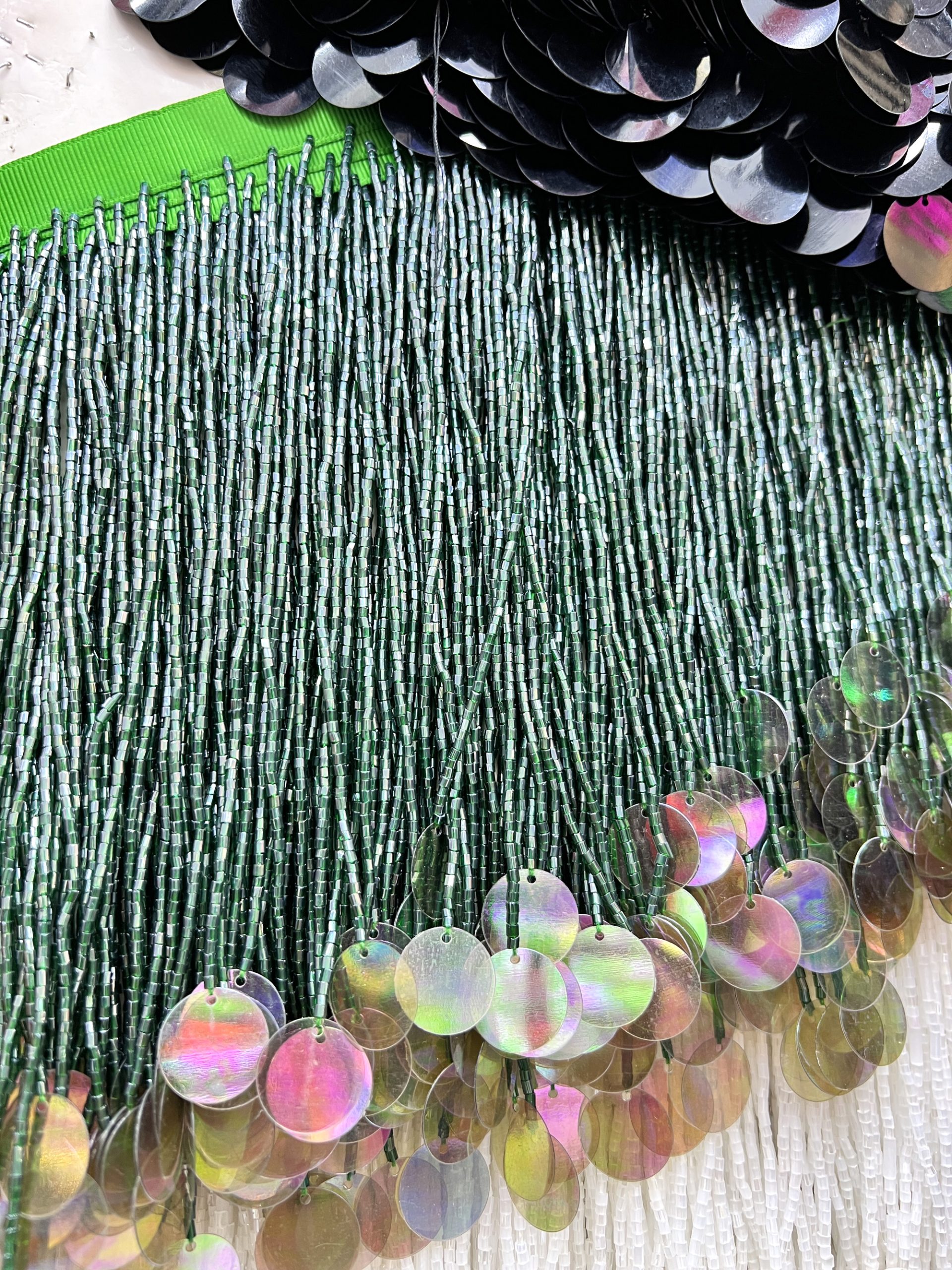 crystal beads with sequins trim crystal beads with sequins trim