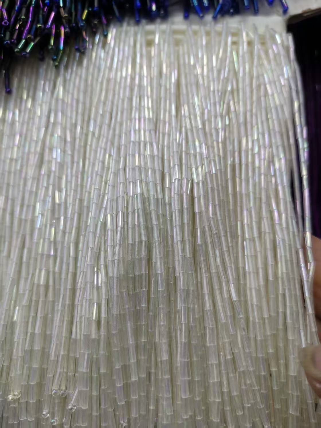 beads011 (1) 40cm white AB Beads Trims