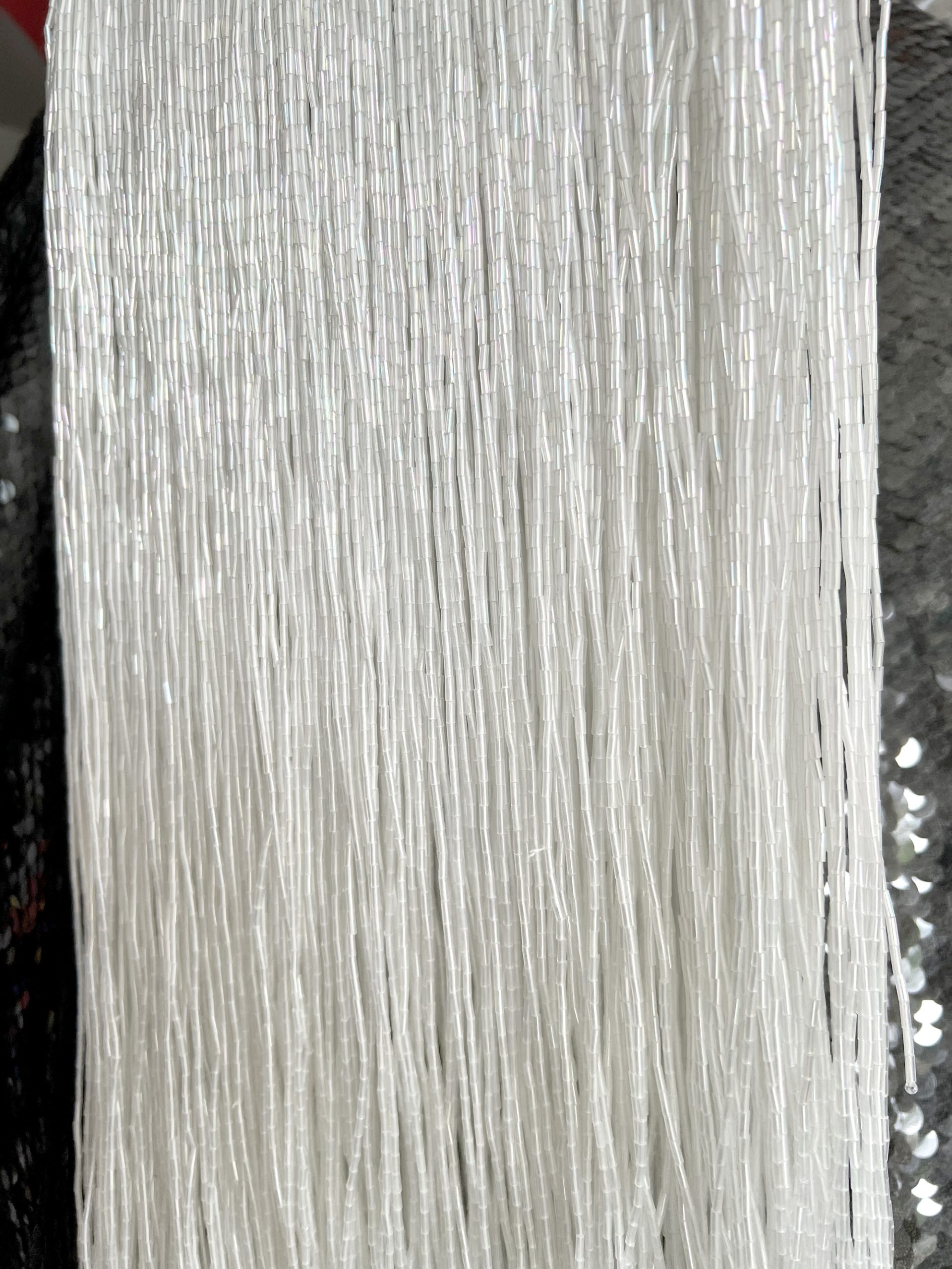 beads011 (11) 40cm white AB Beads Trims