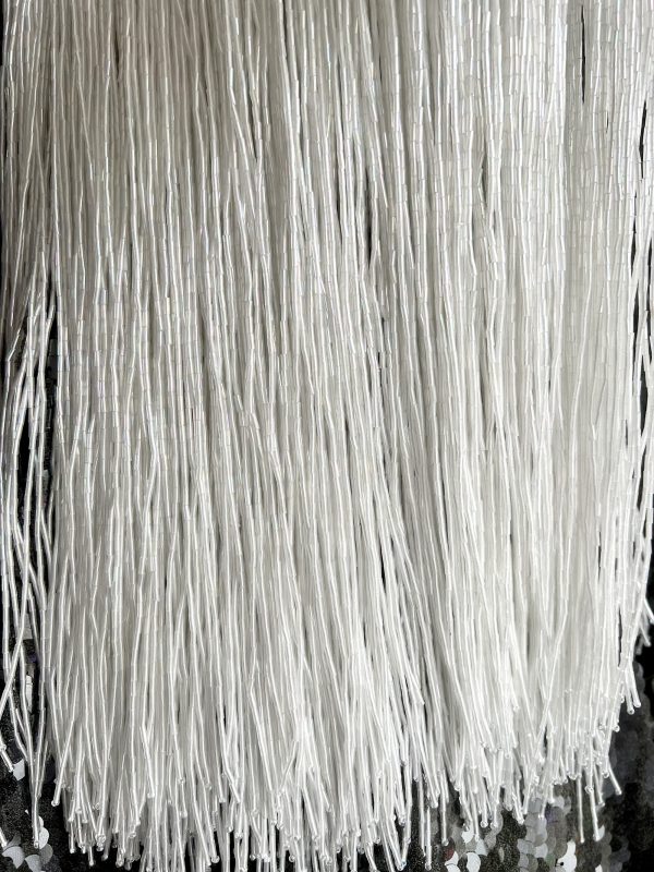 40cm white AB Beads Trims